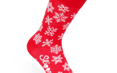 Red Snowflake socks