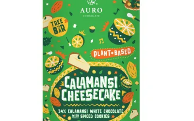 Auro – Rostlinná bílá 34% čokoláda s Cheesecake Calamansi